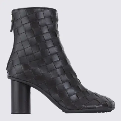 BOTTEGA VENETA BLACK LEATHER ATOMIC BOOTS