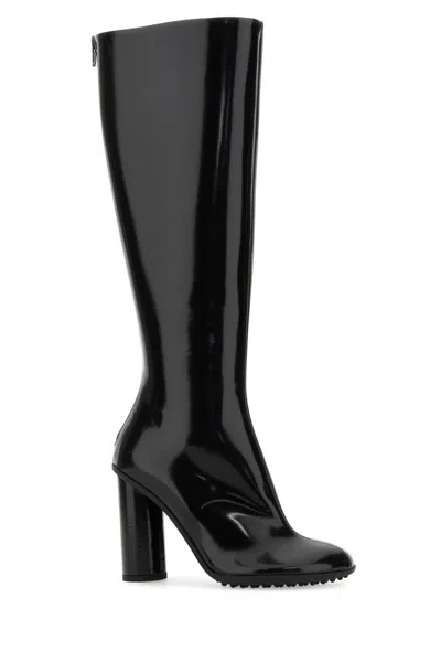 Bottega Veneta Black Leather Atomic Boots