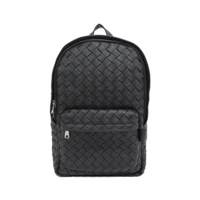 Pre-owned Bottega Veneta Black Leather Backpack ()