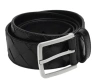 Bottega Veneta Black Leather Belt In Black