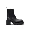 Bottega Veneta Black Leather Boot In Black