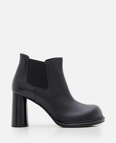 BOTTEGA VENETA BLACK LEATHER BOOTS