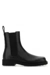 Bottega Veneta Black Leather Boots In Black