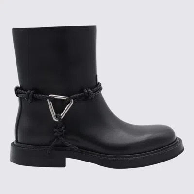 Bottega Veneta Black Leather Boots