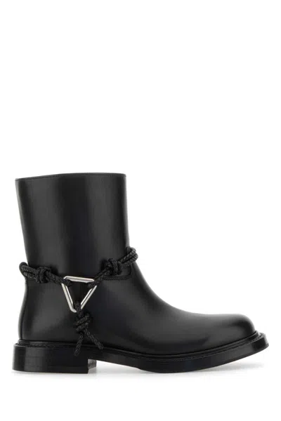 Bottega Veneta James Ankle Boots Featuring Decorative Hardware In Black