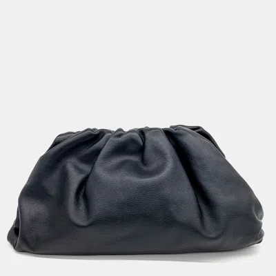 Pre-owned Bottega Veneta Black Leather Butter Calf Pouch