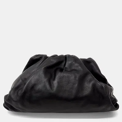 Pre-owned Bottega Veneta Black Leather Butter Calf Pouch