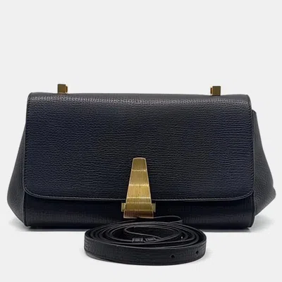 Pre-owned Bottega Veneta Black Leather Bv Angle Handbag