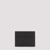 Bottega Veneta Intrecciato Open Top Card Case In Black