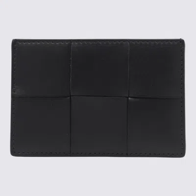 Bottega Veneta Cassette Calf Leather Credit Card Case Men In Black