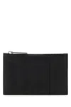 BOTTEGA VENETA BLACK LEATHER CARD HOLDER