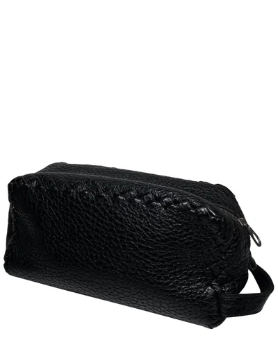 BOTTEGA VENETA BOTTEGA VENETA BLACK LEATHER CLUTCH (AUTHENTIC PRE-LOVED)