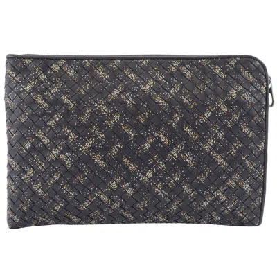 Pre-owned Bottega Veneta Black Leather Clutch Bag ()