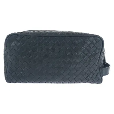 Pre-owned Bottega Veneta Black Leather Clutch Bag ()