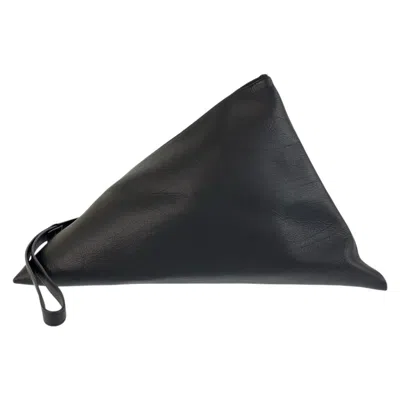 Pre-owned Bottega Veneta Black Leather Clutch Bag ()