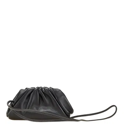 Pre-owned Bottega Veneta Black Leather Coin Purse/coin Case ()