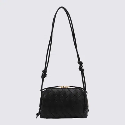 Bottega Veneta Black Leather Concert Pouch