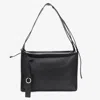 Bottega Veneta Black Leather Corriere Bag In Black