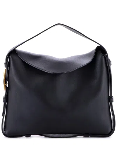 Bottega Veneta Black Leather Cradle Shoulder Bag Medium (authentic Pre-loved)