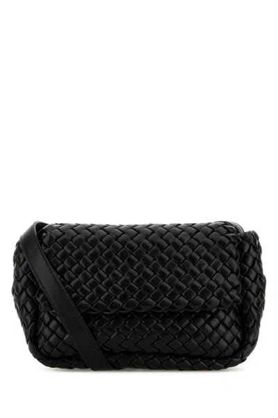 Bottega Veneta Black Leather Crossbody Bag