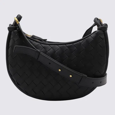 Bottega Veneta Gemelli Messenger Leather Cross-body Bag In Black