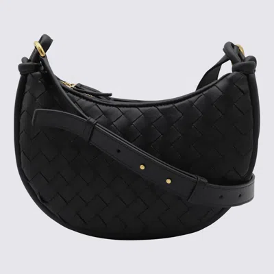 Bottega Veneta Black Leather Gemelli Messenger Bag In Multi