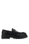 Bottega Veneta Haddock Intrecciato Leather Loafers In Black
