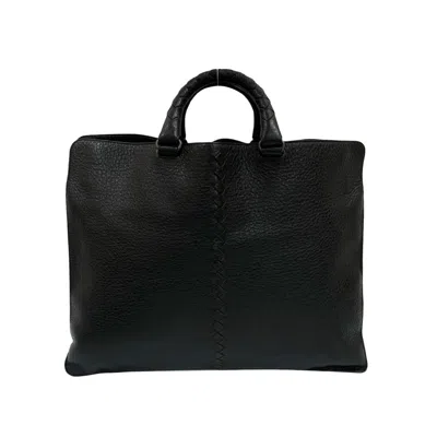 Pre-owned Bottega Veneta Black Leather Handbag Tote Bag ()