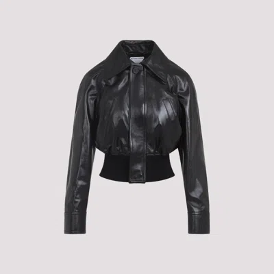 BOTTEGA VENETA BLACK LEATHER JACKET