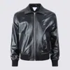 Bottega Veneta Nappa Leather Coat With Classic Collar In Black