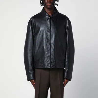 Bottega Veneta Black Leather Jacket