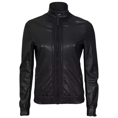Pre-owned Bottega Veneta Black Leather Jacket - It 38 / Xs