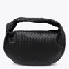 Bottega Veneta Black Leather Jodie Medium Shoulder Bag In Black
