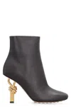 Bottega Veneta Black Leather Knot Ankle Boots