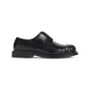 Bottega Veneta Leather Intrecciato-toe James Oxford Shoes In Black