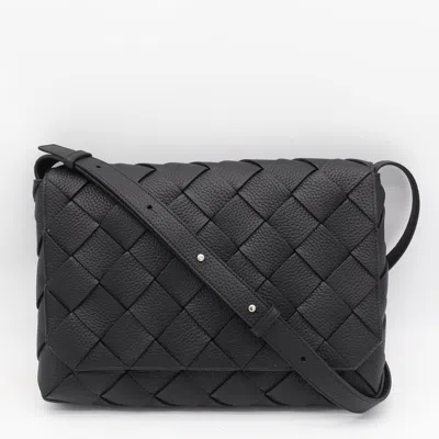 Bottega Veneta Black Leather Crossbody Bag