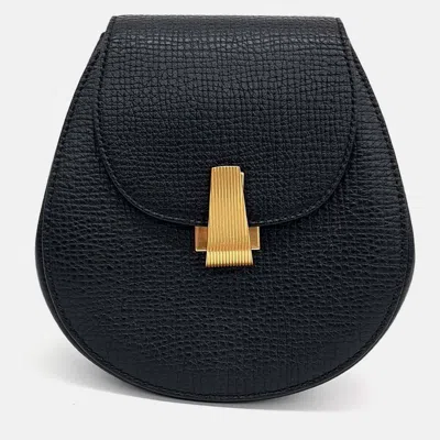 Pre-owned Bottega Veneta Black Leather Palmellato Belt Bag