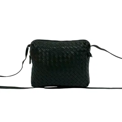 Pre-owned Bottega Veneta Black Leather Pochette Shoulder Bag ()