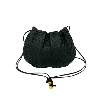 Pre-owned Bottega Veneta Black Leather Pochette Shoulder Bag ()