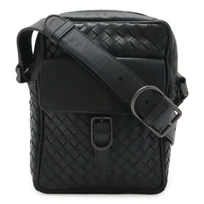 Pre-owned Bottega Veneta Black Leather Pochette Shoulder Bag ()