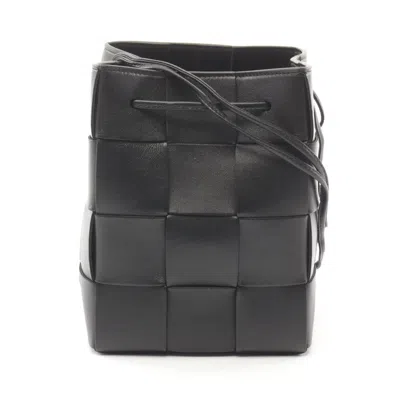Bottega Veneta Black Leather Shoulder Bag
