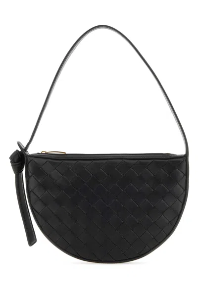 Bottega Veneta Black Mini Leather Shoulder Bag