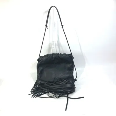 Pre-owned Bottega Veneta Black Leather Shoulder Bag ()