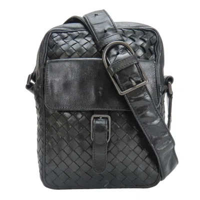 Pre-owned Bottega Veneta Black Leather Shoulder Bag ()