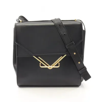 Pre-owned Bottega Veneta Black Leather Shoulder Bag ()