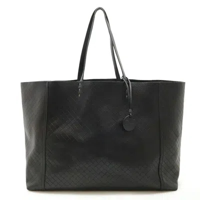 Pre-owned Bottega Veneta Black Leather Shoulder Bag Tote Bag ()
