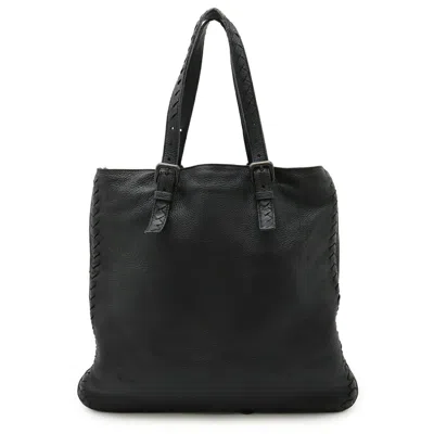 Pre-owned Bottega Veneta Black Leather Shoulder Bag Tote Bag ()