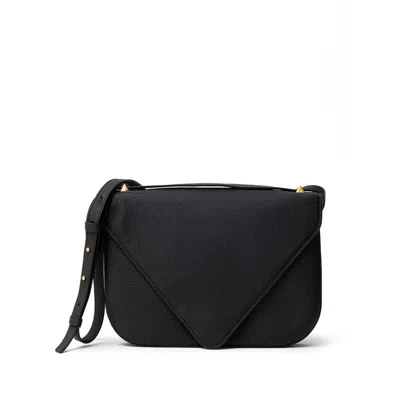 Bottega Veneta Black Leather Shoulder Women's Bag