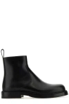 Bottega Veneta Black Leather Strut Ankle Boots