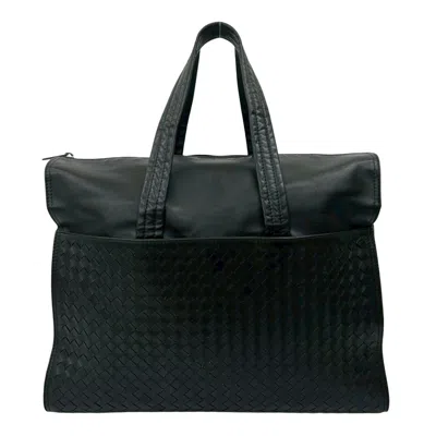 Pre-owned Bottega Veneta Black Leather Tote Bag ()